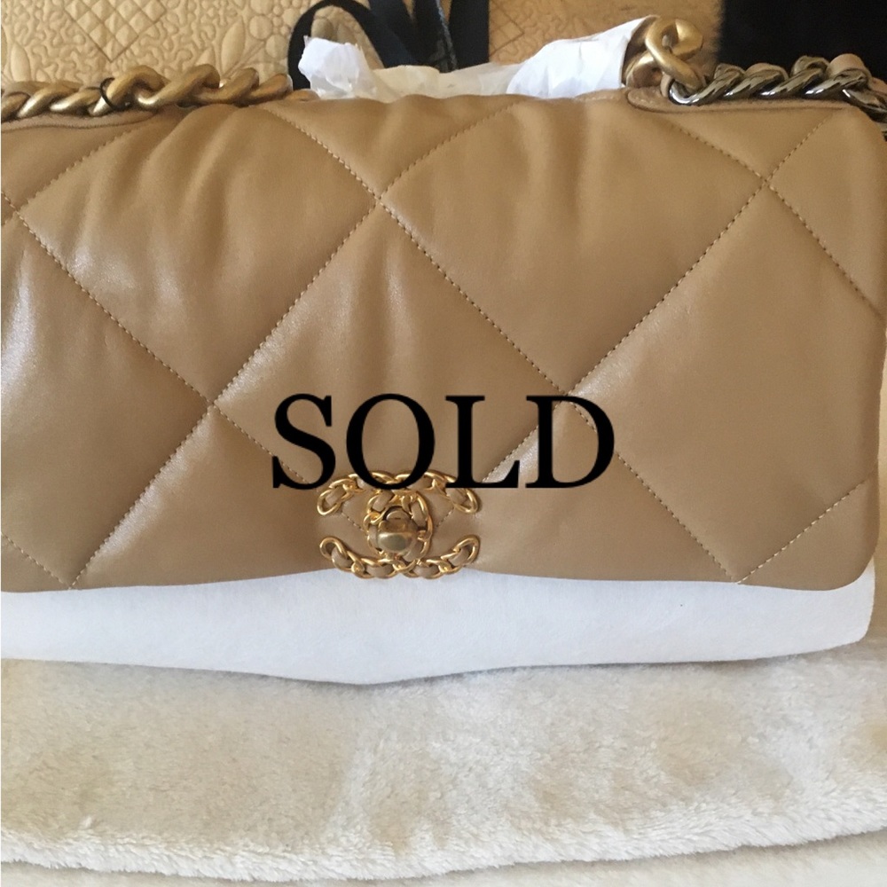 Sold Out Chanel BNIB 20C  19 Flap Bag Dark Beige
